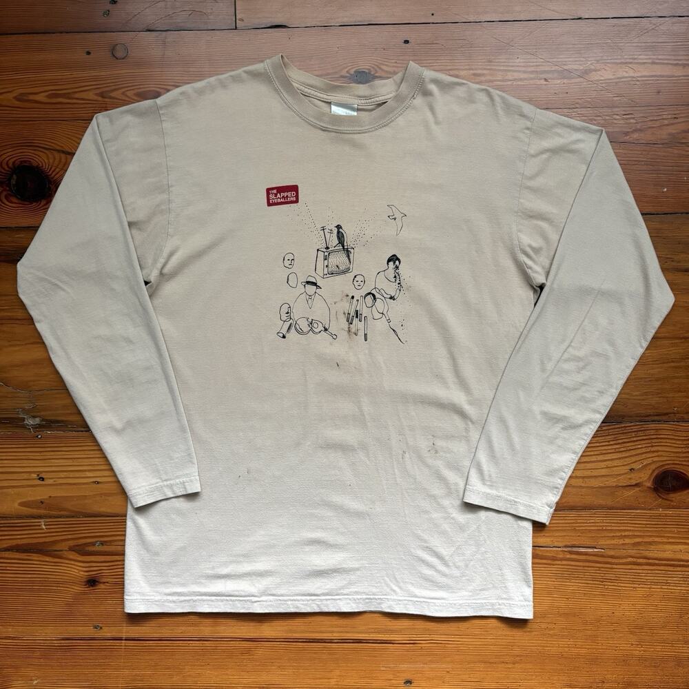 Vintage The Slapped Eyeballers Band T-Shirt Men's Size M Soft Rock Experimental - Picture 2 of 8